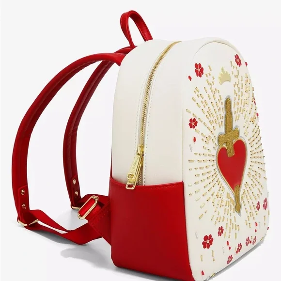 Loungefly Disney Snow White and the Seven Dwarves Heart Box Mini Backpack NWOT - Picture 2 of 16